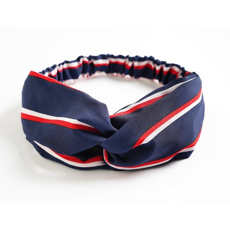 Leopard Print Flower Spring Autumn Summer Chiffon Cross Elastic Headband Women Headband Hair Accessories Headgear