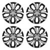 Hubcaps Wheel Covers, 15 Inch Set of 4 Wheel Rim Cover Hubcaps OEM Replacement, R15 Size Snap On Car Hub Caps, Universal 10-Spoke ABS Tire Rim Caps