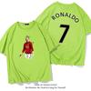 C Ronaldo letní krátkorukávové pánské a dámské dresy krátkorukávová trička čistá bavlna kulatý výstřih basketbalové sportovní ležérní oblečení