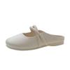 Women's Mules Flats Comfortable Backless Loafers Slip On Walking Shoes Casual Round Closed Toe Slides Dress Mules for Women Summer Ankle Strap Sandals