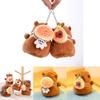 Capybara Animal Plush Keyring Cute Water Bear Toy Suitable For Bag Decor And Gifts