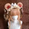 Lolita Bear Ear Headband KC Headband Cat Ear Multi-layer Lace Hair Accessories for Women