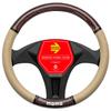MOMO LUXURY WOOD Steering Wheel Cover, Italy, Milan, Size M, Beige/Brown Wood