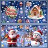 Christmas Window Stickers Set, Static Cling Glass Décor for Home