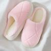 New Cross Plush Cotton Slippers Women's Autumn and Winter Non-slip Indoor Home Thick Bottom Warm Cotton Drag Men's