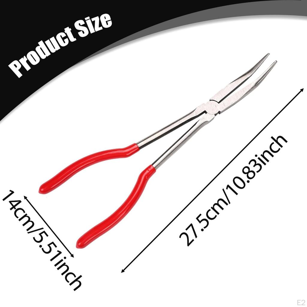 Long Reach Pliers with Comfortable Handle Professional Crucible Hand Tool for Metal Scrap