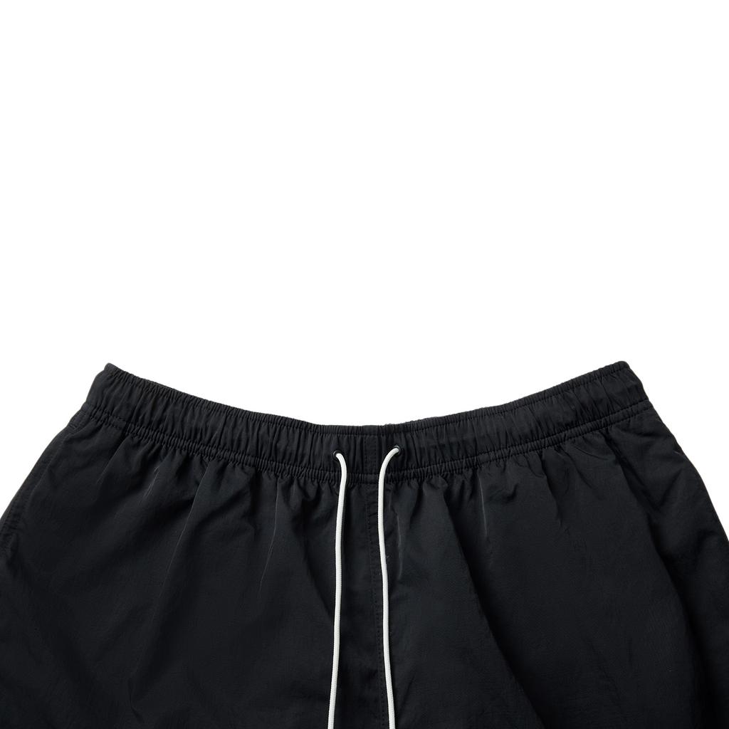 Li-Ning Basketball Series Sport Minimalist Solid Color Lace Letter Casual Shorts Men shorts Black AKSV389-5