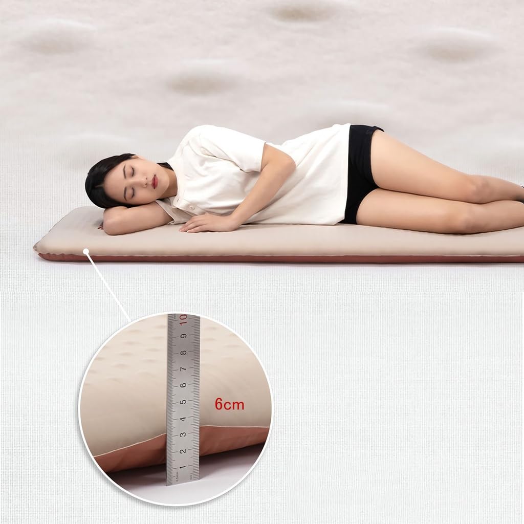 Naturehike Automatic Inflating Air Mat for Outdoor Inflator Extra Thick Uses Elastic Sleeping in the Disaster Prevention For 1 Camping, Mat, 6cm,