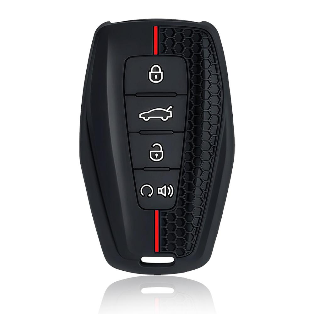 Подходит для Geely Новый силиконовый чехол-брелок для ключа автомобиля Подходит для Geely Coolray X6 Emgrand Global Hawk Gx7 Умный автомобиль Автомобильные аксессуары Корпус Крепление Комплект