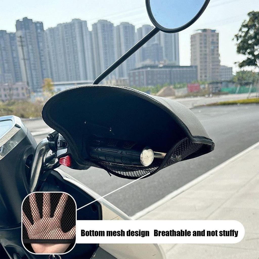 Motorcycle Hand Guard with Adjustable Strap Cold Wind Deflector Shield Hand Protector Shield Falling Protection Waterproof Cover