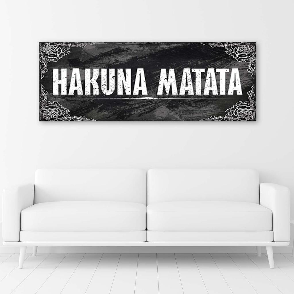 Canvas print Hakuna Matata Panorama