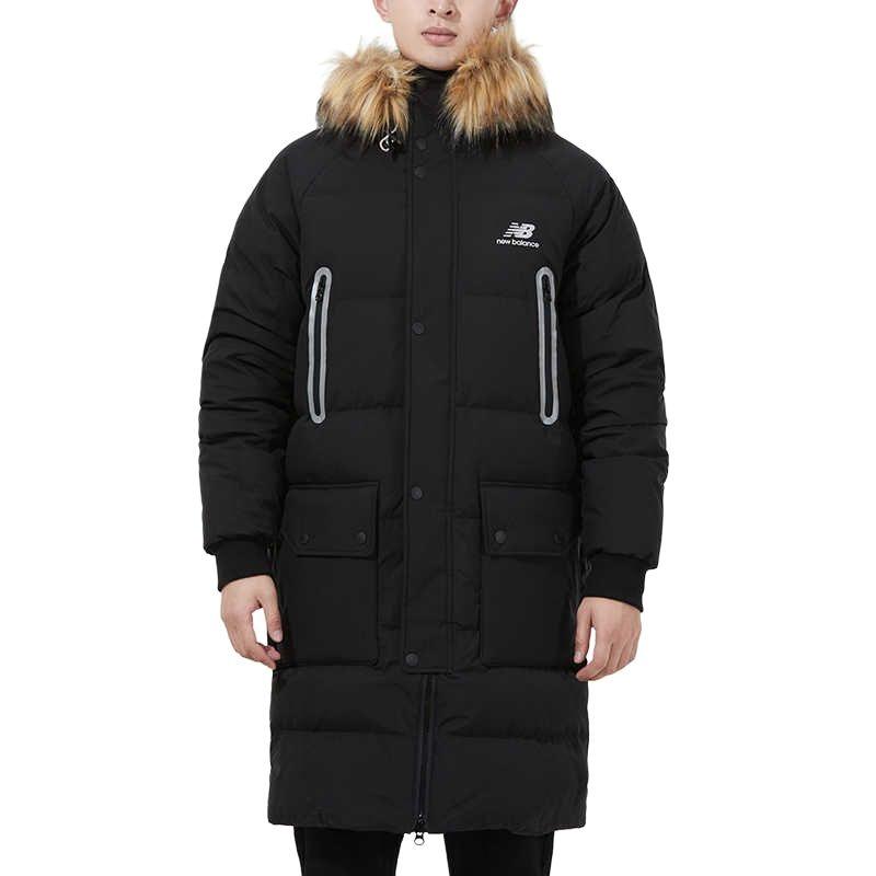 New Balance Classic Long Down Jacket Asia Sizing 'Black Brown' Men's AMJ14321-BK
