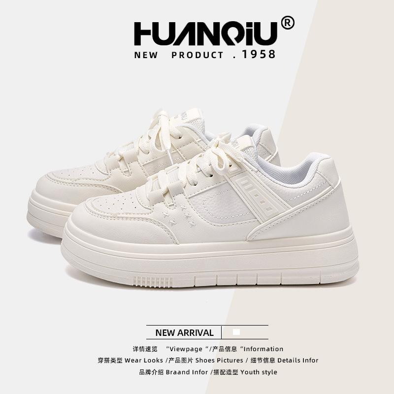 Global Thick-soled High-value Little White Shoes Campus Style Versatile Casual Shoes Student Korean Version Lightweight Board Shoes ZHQ3515