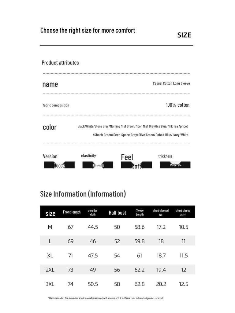 JEEP SPIRIT Men's Casual Loose-Fit Cotton Long Sleeve T-Shirt