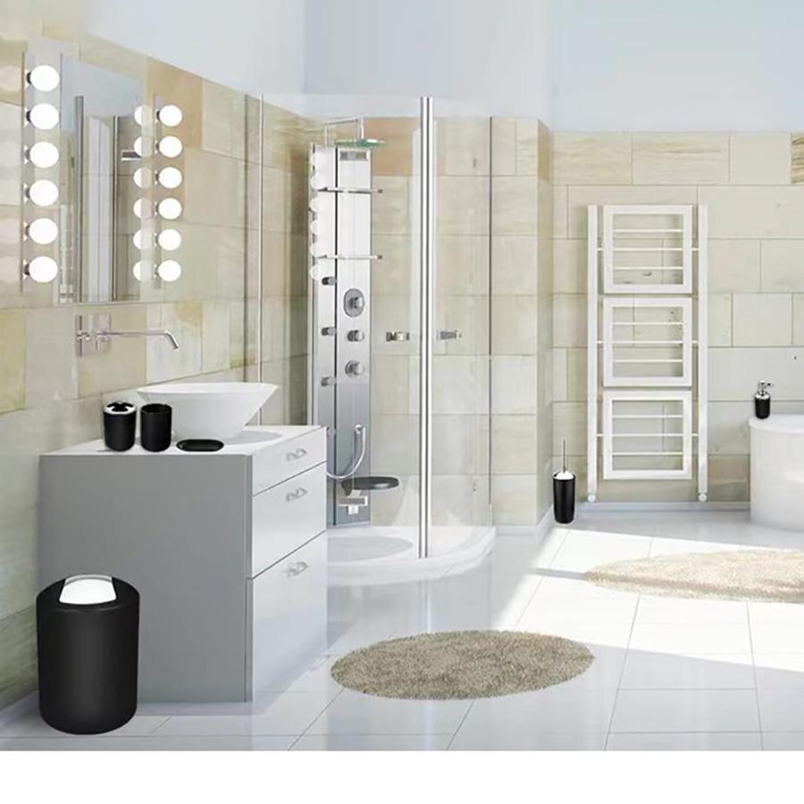 Bathroom Accessory Set,6 Piece Gift Set,Toothbrush Holder,Toothbrush Cup,Soap Dispenser,Soap Dish,Toilet Brush Holder,Trash Can