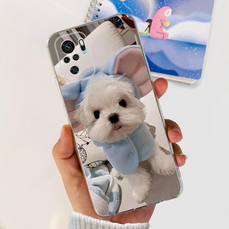 For Xiaomi Redmi Note 10 Case Note 10S Cute Cartoon Painted Cover Soft Silicone Case For Redmi Note 10 Pro Max Note10 10S Fundas