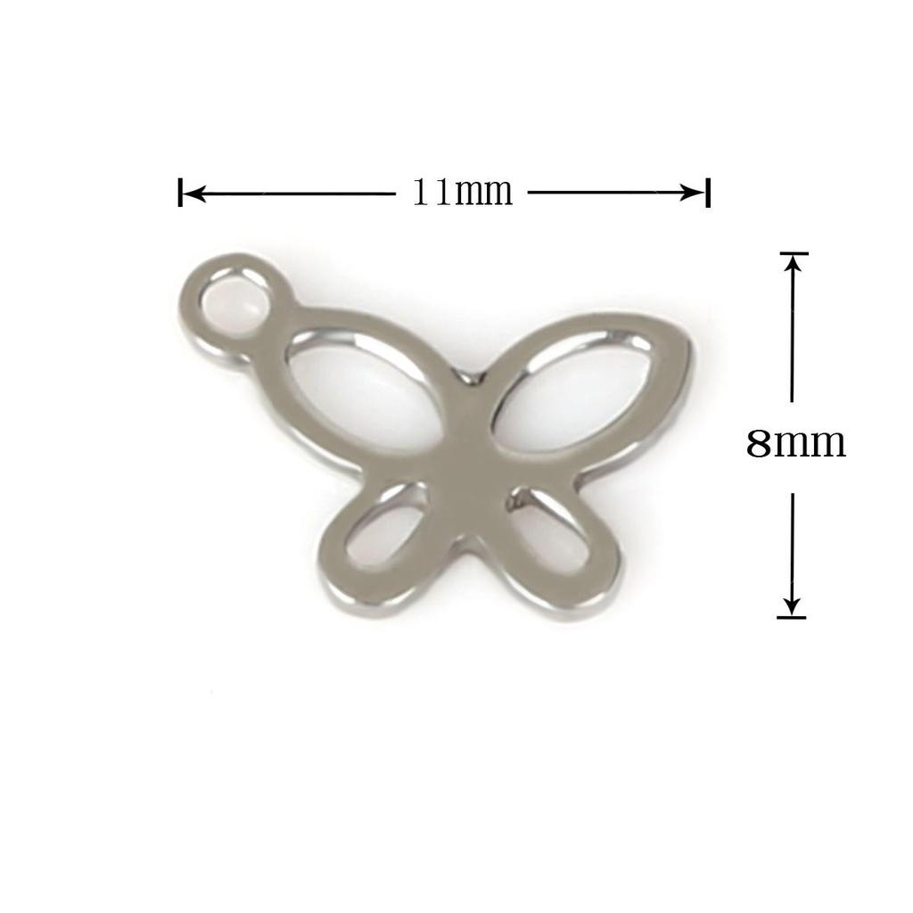 50Pcs Geometric Pendant Stainless Steel Charms For Women Kids Necklace Bracelet DIY Jewelry Making Accessories