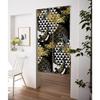 Qinunipoto Noren Japanese Style Carp and Wave Pattern Noren Width 85 X Length 150 Cm Interior Blindfold Stylish Blinds Light Blocking Room Divider