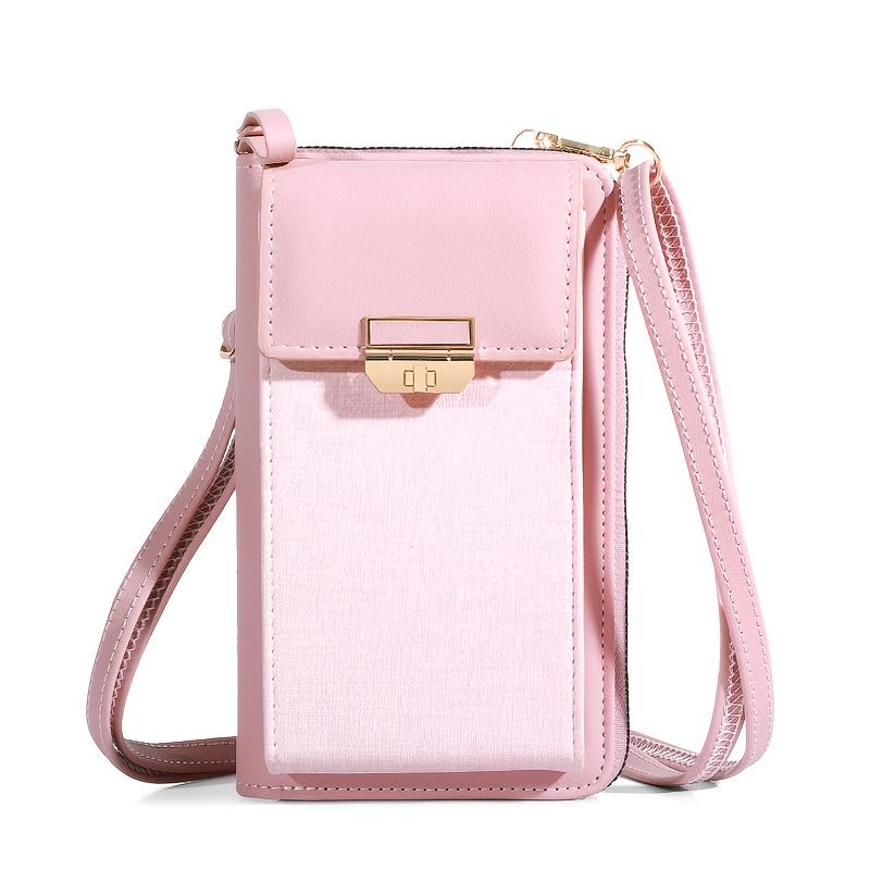 Women's Bag Mobile Phone Bag Trendy Line Simple Ladies Shoulder Bag Messenger Bag Lock Small Square Bag