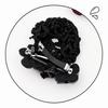 Updo Styling Tool Flower Hair Net with Spring Clip Net Pocket Headdress  For Work Use