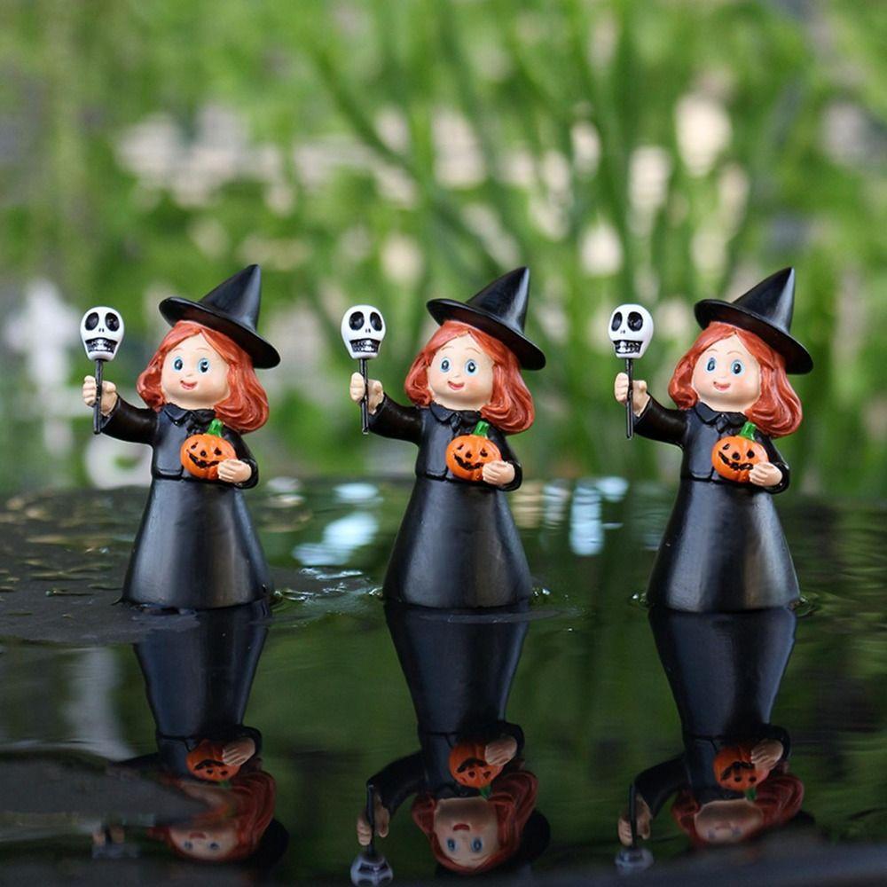 3Pcs Creative Halloween Witch Ornament Cartoon Halloween Party Decoration  Home Decor