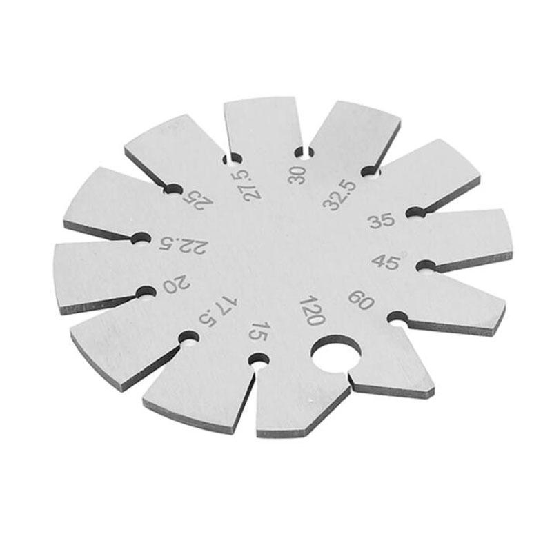 Bevel Angle Gauge Stainless Steel Oblique Edges Protractor for Knife Blade Measuring 15-120 Degree Knife Bevel Gauge