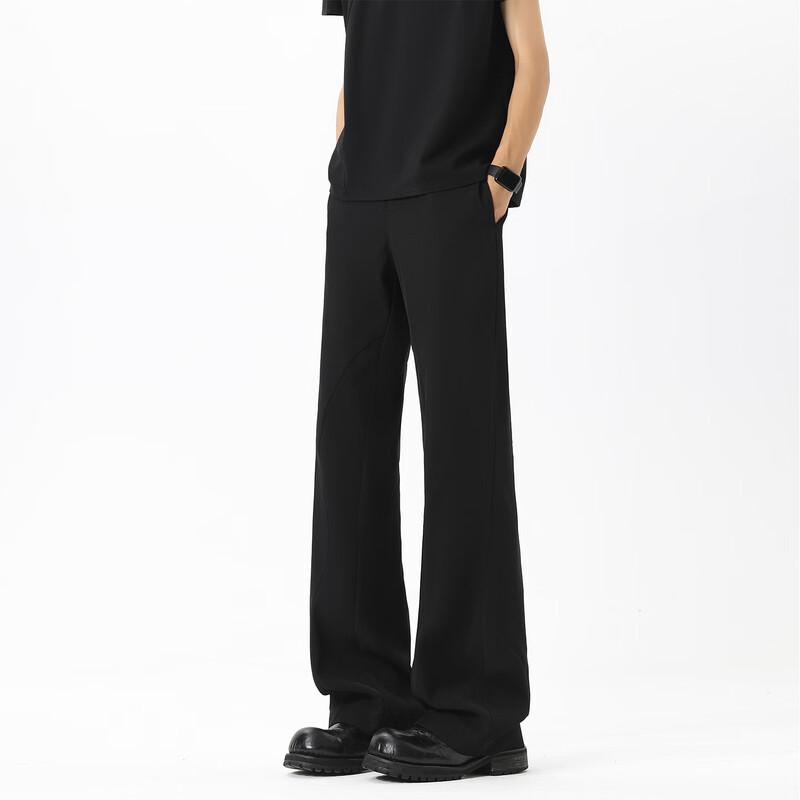 

Men s Casual Drape Bootcut Trousers 2XL