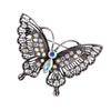 A52E Handmade Rhinestones Butterfly Brooch Elegant Festival Wedding Accessory Women