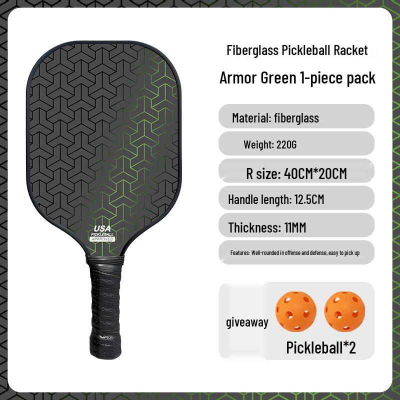 Fiberglass Pickleball Paddle Set for Adults & Children