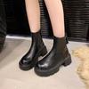 Short Boots 2026 Spring and Autumn New Style Height Increasing Versatile Sponge Cake Elastic Boots for Women