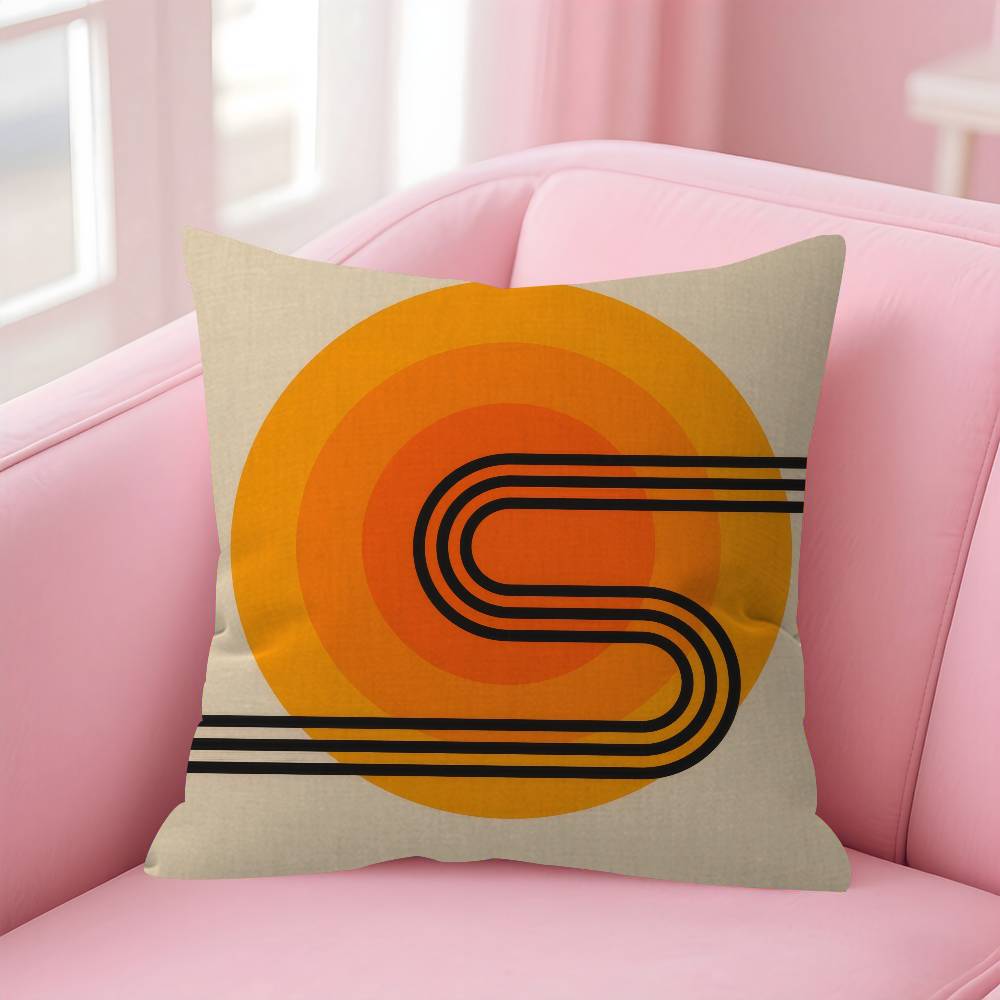 abstract Bauhausstyle  Cushion Cover Inches Farmhouse Decor Home Throw Pillow Covers for Couch Decorations