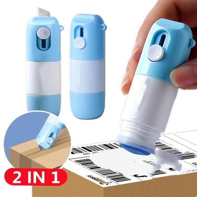 1PC Thermal Paper Correction Fluid with Knife Parcel Box Opener Home Office Anti Peep Identity Information Privacy Protector Eraser