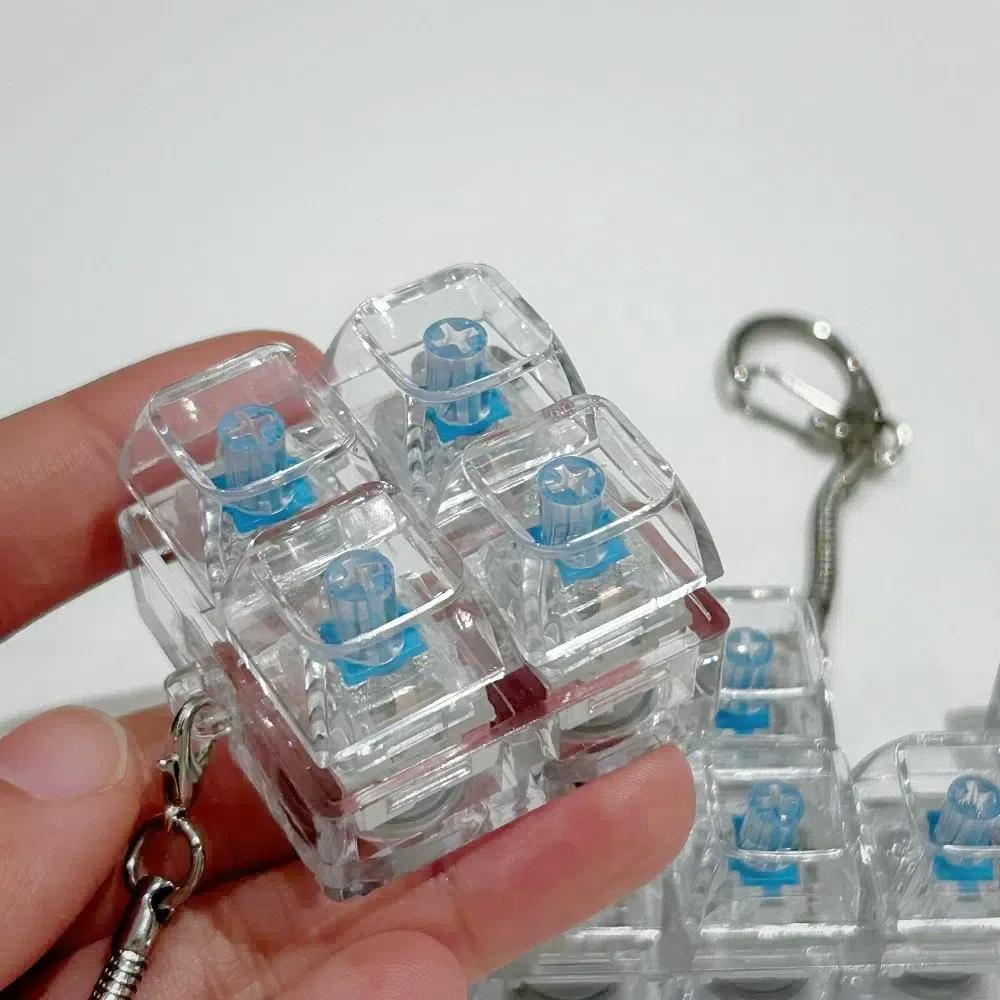 Stressabbau Finger Tastatur 4/5 Tasten Tastenkappen Neues Klicker Spielzeug Kinder