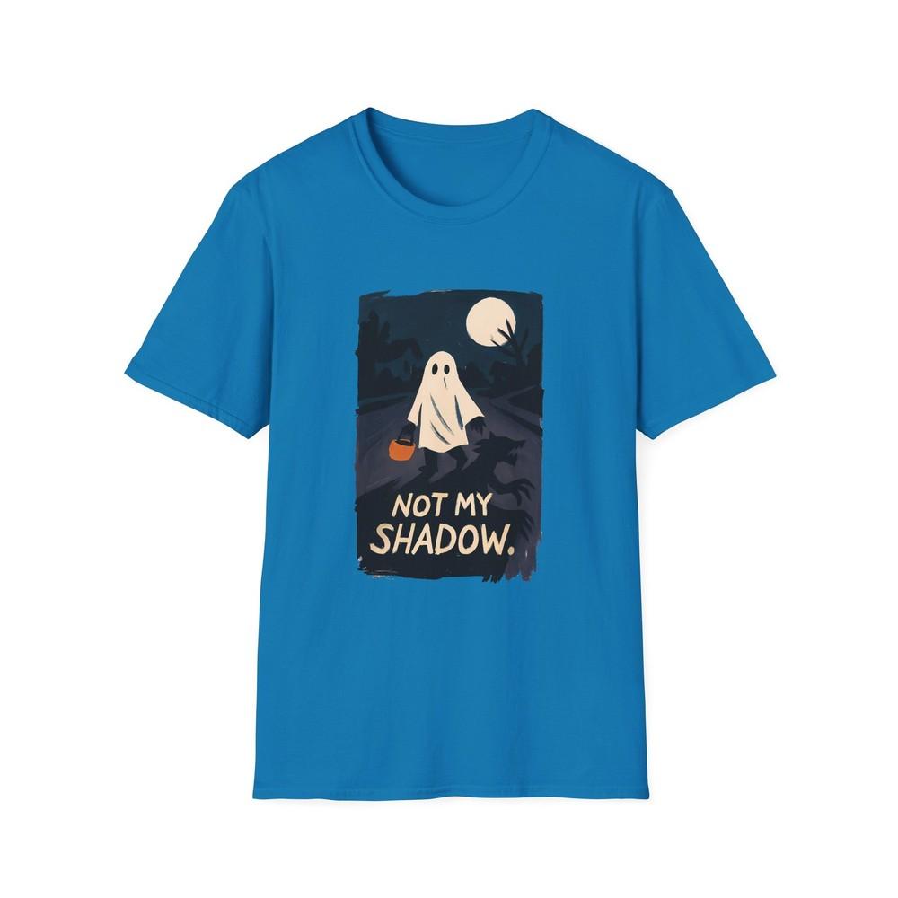 

Unisex Softstyle T-Shirt Ghost Costume Child Moon Shadow Monster Halloween Fall XL
