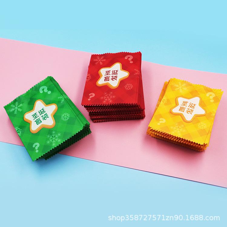 Christmas Blind Bag Bag Toy Food Play Packaging Bag Food Baking Candy Biscuits Flower Tea Packaging Machine Sealing Bag