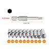 Professional Grade 10PCS Screwdriver Bits Set S2Alloy Steel 5/32 3/16 7/32 1/4 5/16 5/64 3/32 7/64 1/8 9/64