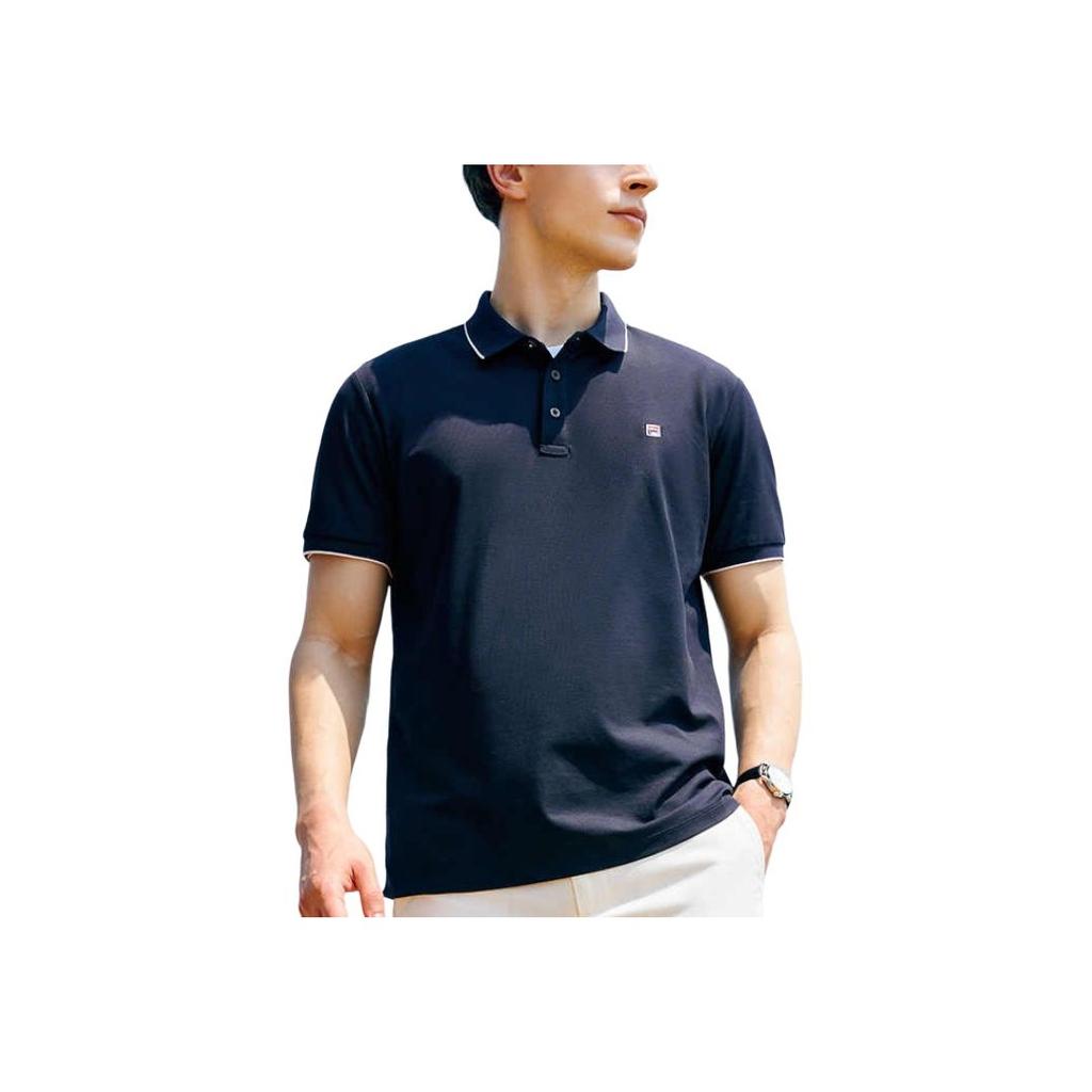 New FILA MODERN HERITAGE Polo Shirt Men's Legend Blue F51M523102F-NV