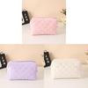 Cotton Quilted Makeup Bag With Large Capacity For Students And Girls