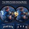 144HZ/60HZ 15.6Inch Portable Monitor 1080P 16:9 Secondary Display For Cell Phone PC Loptop XBox PS4 / 5 Switch Extension