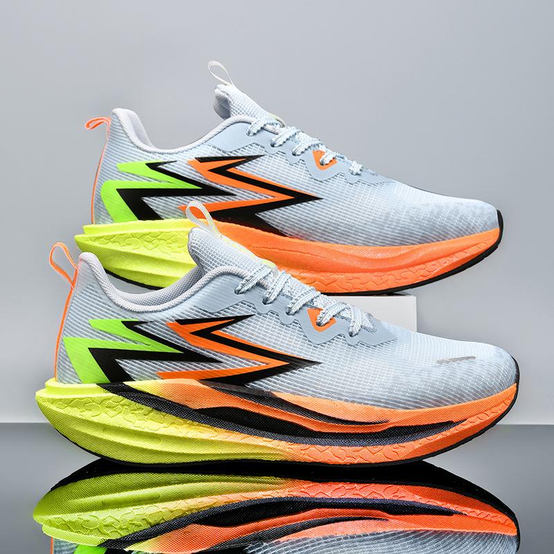 

Teenagers wear-resistant and non-slip full palm carbon plate racing running shoes men and women versatile shock absorption ultra-light breathable 44