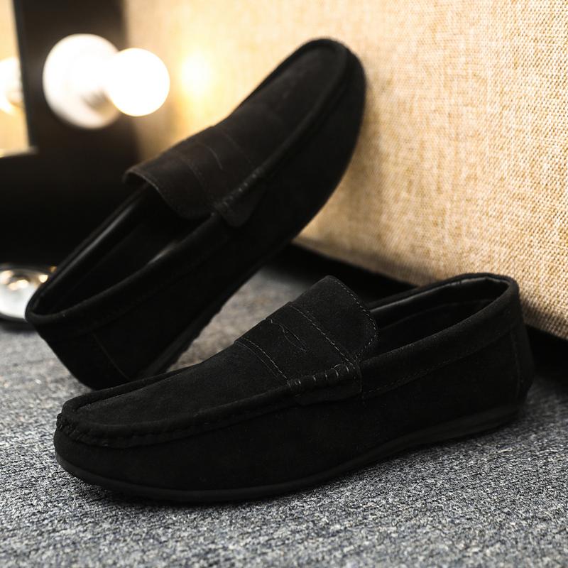 Luxury Brand Fashion Suede Mens Lazy Shoes Men Casual Shoes Breathable Comfort Slip-on Mens Driving Shoes Men Loafers Moccasins