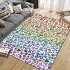 Pokemon Collection Square Area Rug, Non-Slip Floor Mat for Living Room, Perfect Gift for Fans.chl