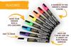 Liquid Chalk Markers 8 Vibrant Reversible Vibrant Colors for Kids and and Any Occasion - Colors, Erasable, Non-Toxic, Water-Based, Tip, Adults, Glass,