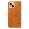 For iPhone 15 Wallet Case T-Shape Lines Leather Phone Cover Stand