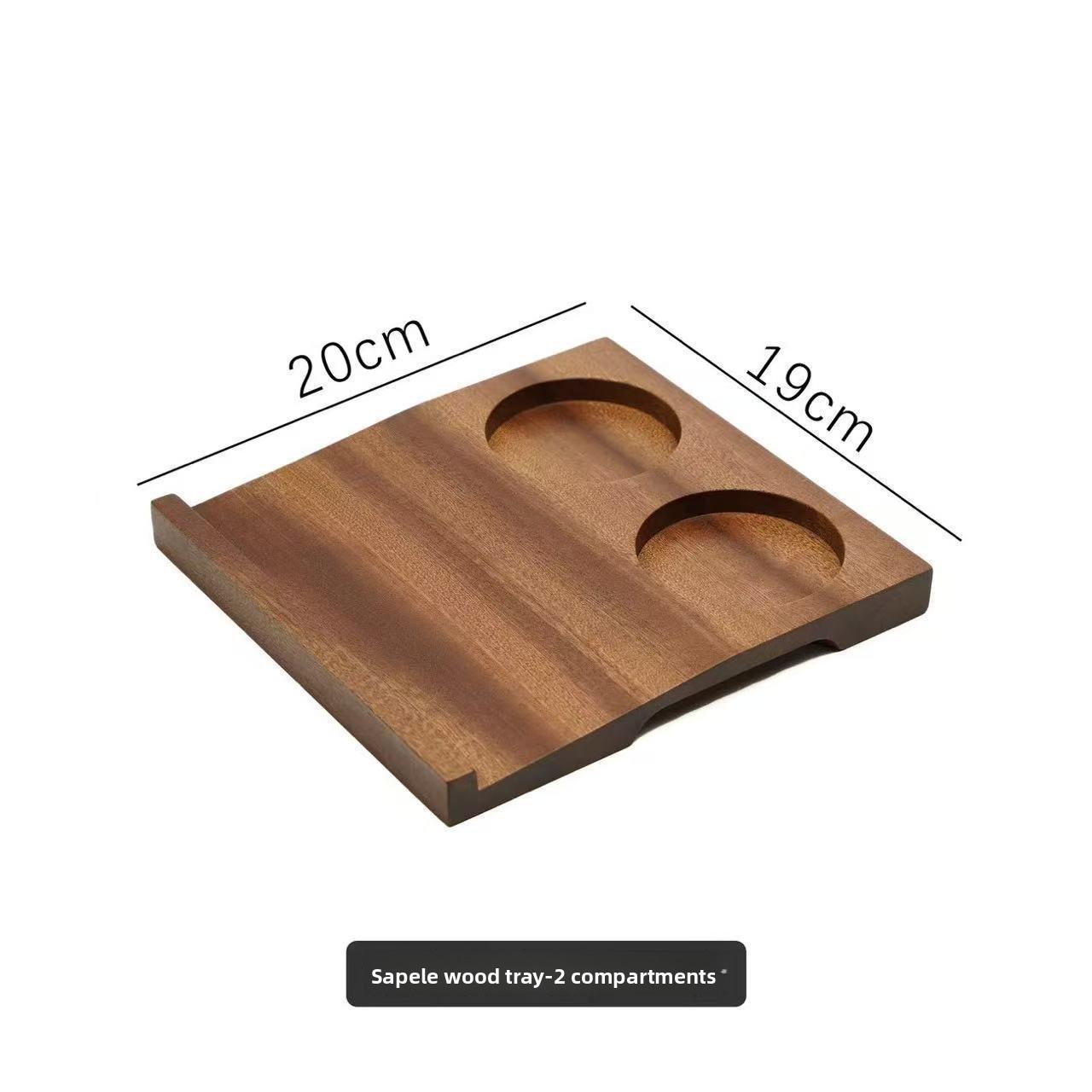 

Korean-style cold food rice cake wooden tray, coffee plate, retro dipping sauce snack plate, Korean cuisine tableware