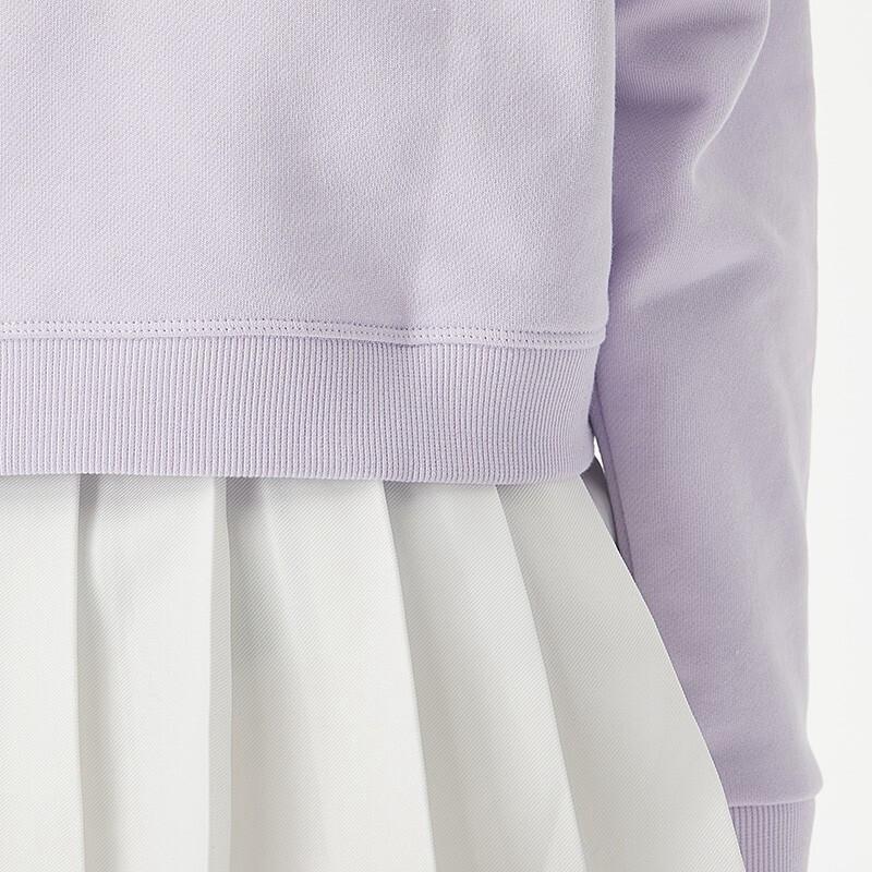 Adidas Neo Logo Pullover Hoodie Women Tops Purple GL7432