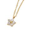 18K Gold Plated Flower Pendant Necklace Hypoallergenic Gold Plated Necklace  Office Wear