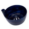Swirling Wash Bowl with Drain Holes 3D Printed Fruit Vegetable Washing Colander for Home Kitchen Blue