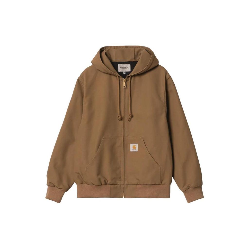 Carhartt WIP Solid Color Logo Hooded Long Sleeve Jacket Men jackets I032939-HZ-01