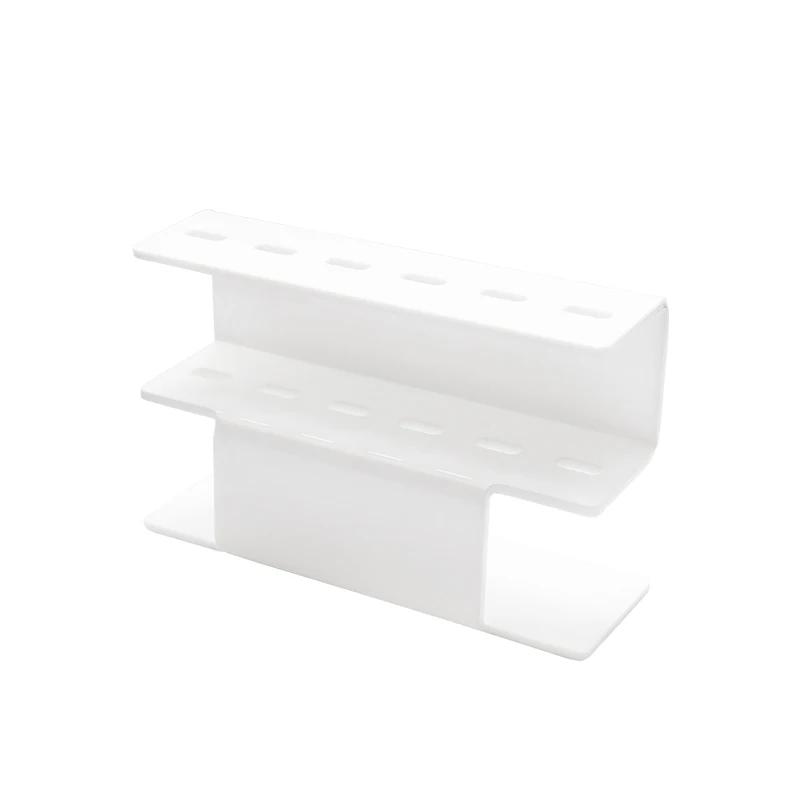 Подставка для хранения акриловых пинцетов для ресниц с 6 отверстиями, удобная подставка для пинцетов, полка для наращивания ресниц, инструменты для женского макияжа